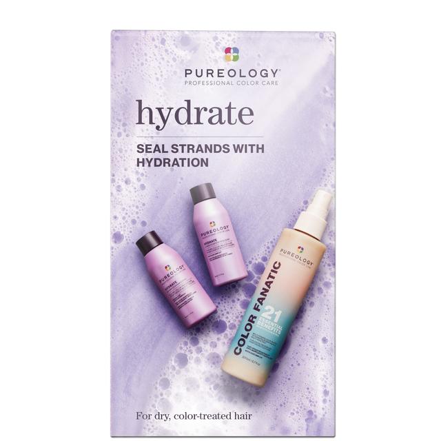 Pureology Hydrate Discovery Set for Dry Hair with Mini Shampoo and Conditioner 50ml with Color Fanatic Spray 200ml (Worth £41) on Productcaster.