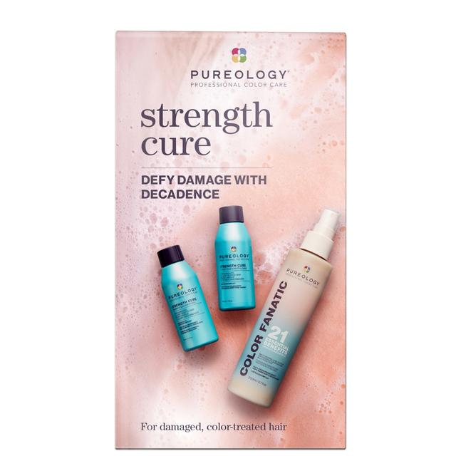 Pureology Strength Cure Discovery Set with Mini Shampoo & Conditioner 50ml with Color Fanatic Spray 200ml (Worth £41) on Productcaster.