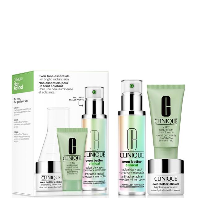 Clinique Skin School Supplies: Even Tone Essentials Brightening Skincare Set (Worth £89.80) on Productcaster.