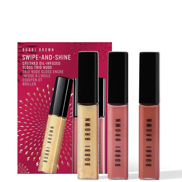 Bobbi Brown Swipe-and-Shine Crushed Oil-Infused Gloss Trio - Nude (Worth £54) on Productcaster.