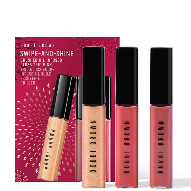 Bobbi Brown Swipe-and-Shine Crushed Oil-Infused Gloss Trio - Pink (Worth £54) on Productcaster.