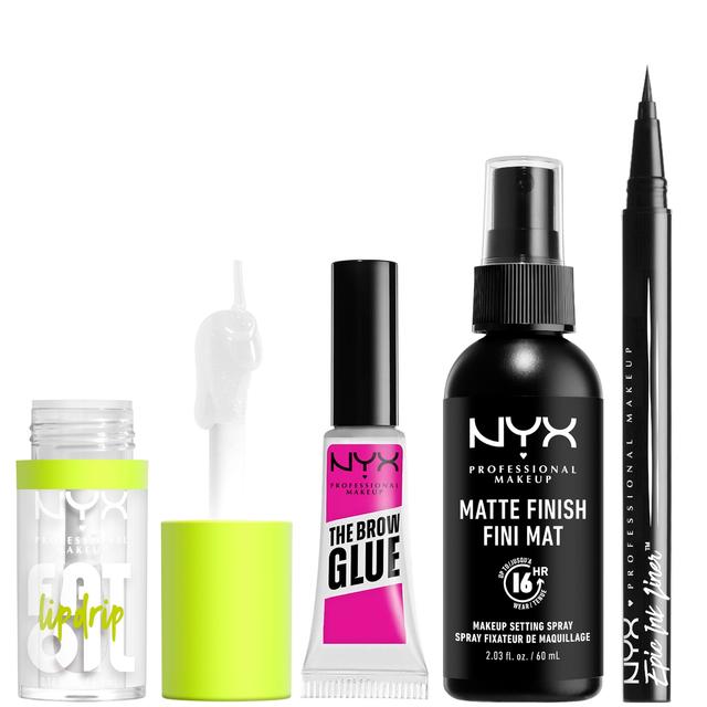 NYX Professional Makeup Iconic Hero Lip, Eye and Face Bundle on Productcaster.