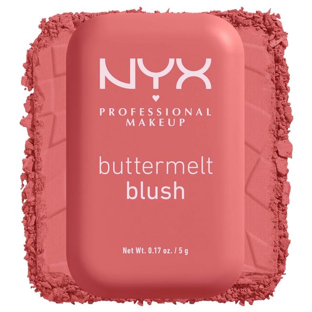 NYX Professional Makeup Buttermelt Powder Blush up to 12H Wear, Fade and Transfer Resistant (Various Shades) - Felling Butta on Productcaster.