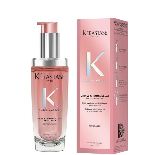 Kérastase Chroma Absolu L'huile Chroma Éclat Refillable Radiance Sublimating Hair Oil, For Colour-Treated Hair on Productcaster.