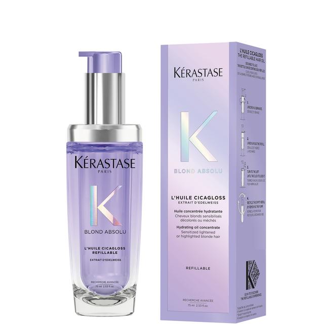 Kérastase Blond Absolu L'huile Cicagloss Refillable, Hair Oil For Sensitised Lightened Or Highlighted Blonde Hair on Productcaster.