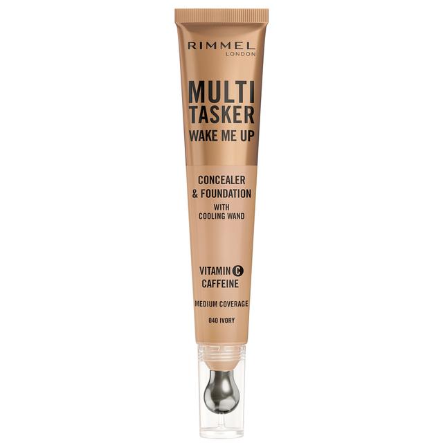 Rimmel Multi-Tasker Wake Me Up Foundation and Concealer 20ml (Various Shades) - 040 Ivory on Productcaster.