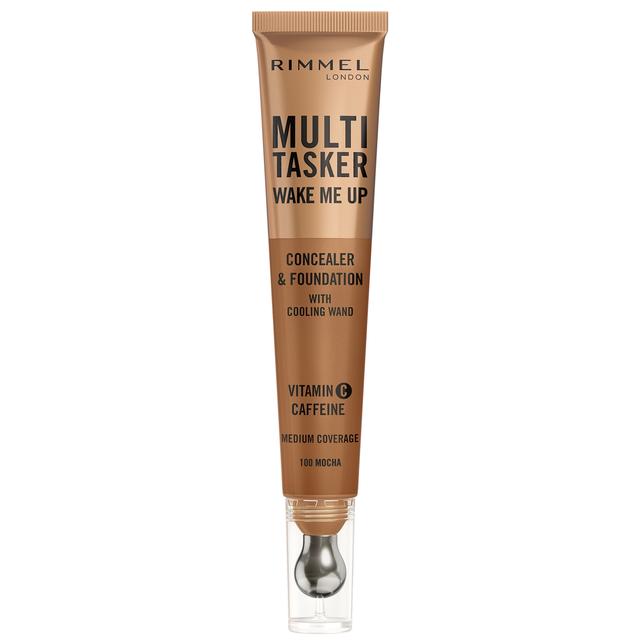 Rimmel Multi-Tasker Wake Me Up Foundation and Concealer 20ml (Various Shades) - 100 Mocha on Productcaster.