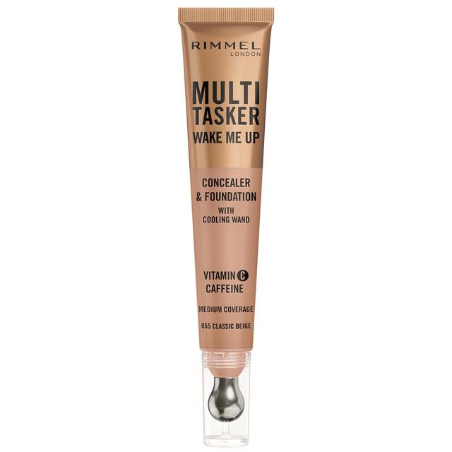 Rimmel Multi-Tasker Wake Me Up Foundation and Concealer 20ml (Various Shades) - 055 Classic Beige on Productcaster.