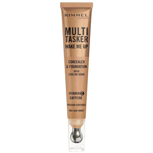 Rimmel Multi-Tasker Wake Me Up Foundation and Concealer 20ml (Various Shades) - 060 Light Honey on Productcaster.