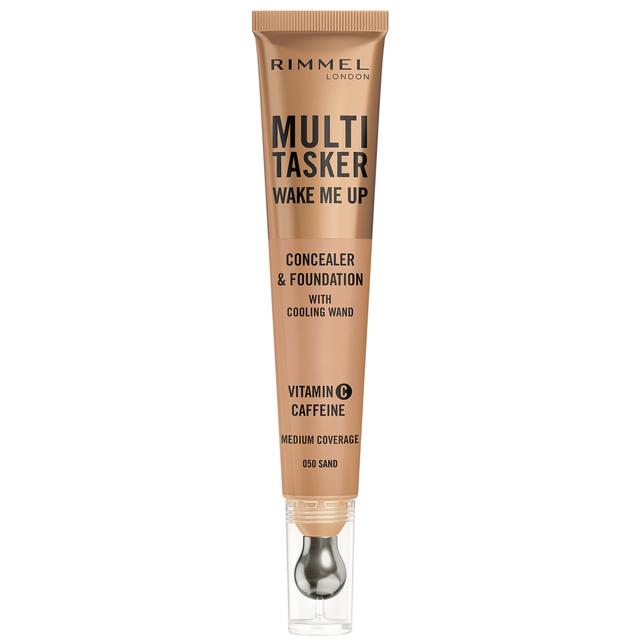 Rimmel Multi-Tasker Wake Me Up Foundation and Concealer 20ml (Various Shades) - 050 Sand on Productcaster.