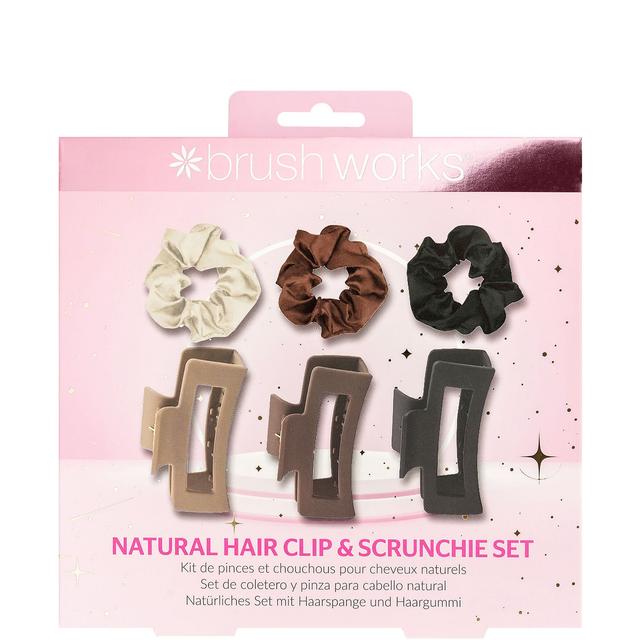 brushworks Natural Hair Clip and Scrunchie Set on Productcaster.