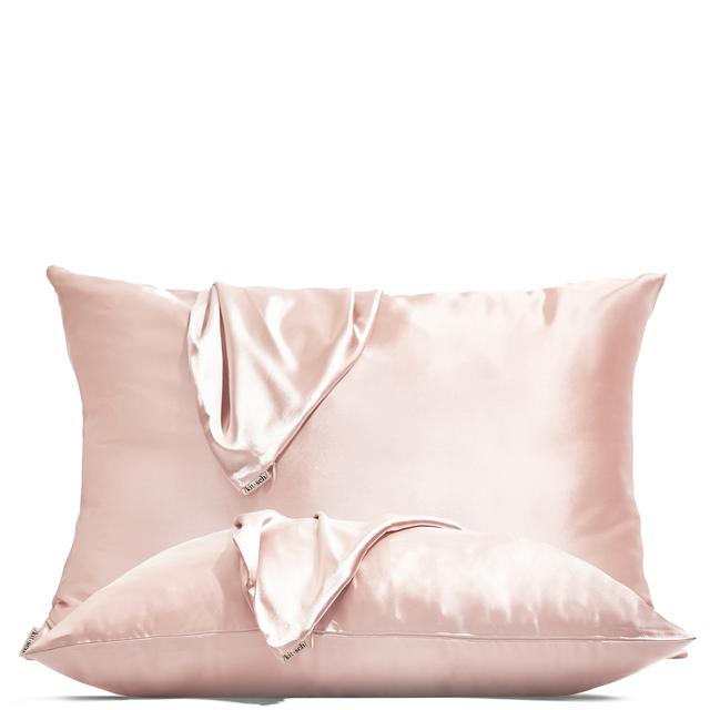 Kitsch Holiday Satin Pillowcase Duo - Blush (Worth £32.00) on Productcaster.