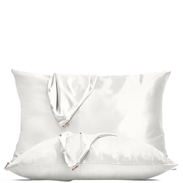 Kitsch Holiday Satin Pillowcase Duo - Ivory (Worth £32.00) on Productcaster.