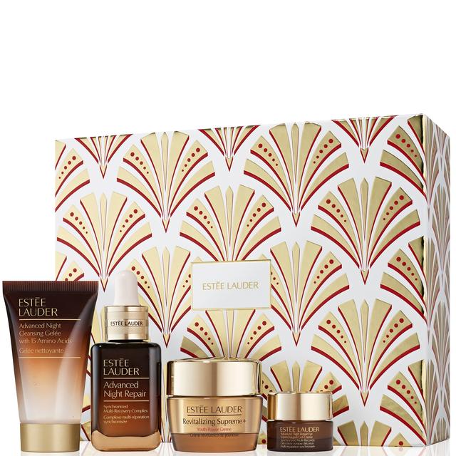 Estée Lauder Lift + Glow Advanced Night Repair 4-Piece Skincare Gift Set (Worth £147) on Productcaster.