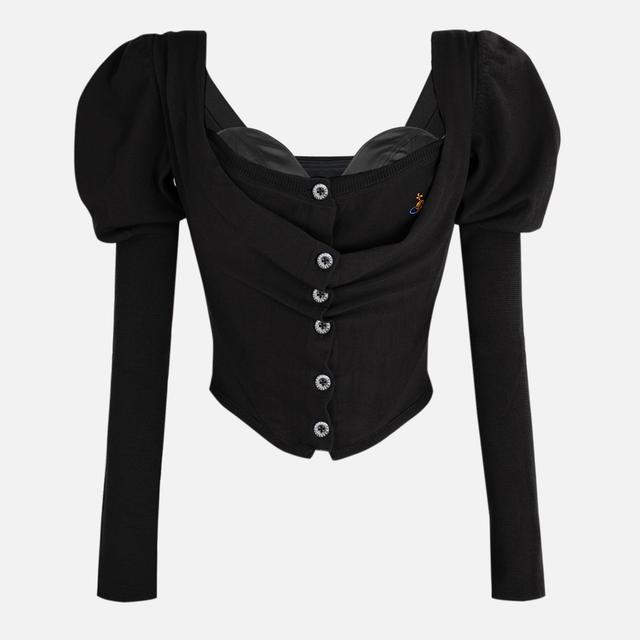 Vivienne Westwood Bea Corset Wool Cardigan - IT 38/UK 6 on Productcaster.