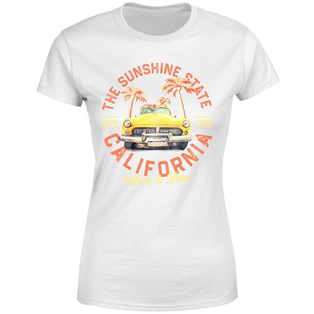 Threadless x IWOOT California The Sunshine State Women's T-Shirt - White - M on Productcaster.