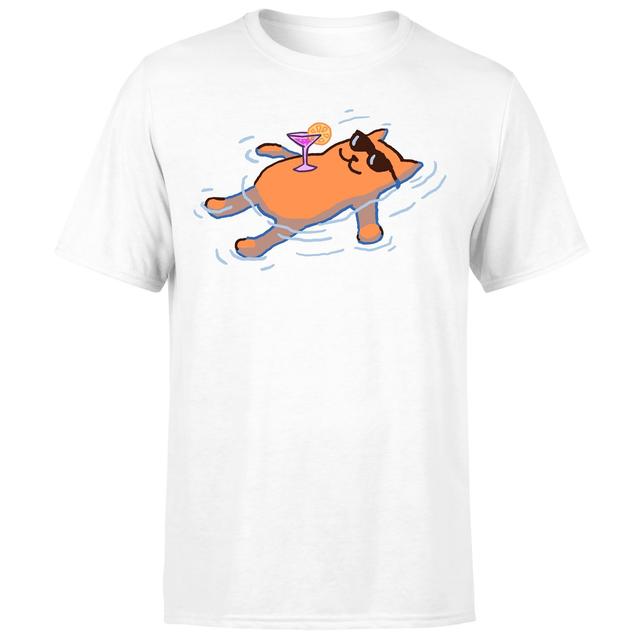 Threadless x IWOOT No Worries-cat Unisex T-Shirt - White - 4XL on Productcaster.