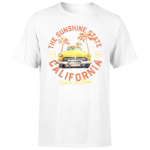 Threadless x IWOOT California The Sunshine State Unisex T-Shirt - White - 4XL on Productcaster.