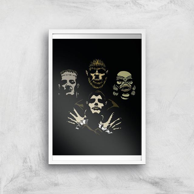 Threadless x IWOOT Monster Rhapsody Giclee Art Print - A3 - White Frame on Productcaster.