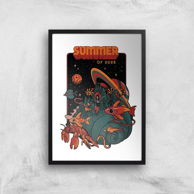 Threadless x IWOOT Summer Magic Of 3025 Giclee Art Print - A3 - Black Frame on Productcaster.