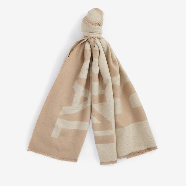 Barbour International Milla Logo-Intarsia Knit Scarf Multi on Productcaster.