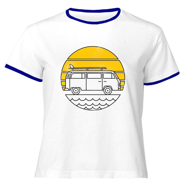 Threadless x IWOOT ROAD TRIP Unisex Ringer T-Shirt - White/Navy - M on Productcaster.