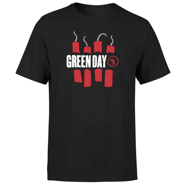 Green Day Fireworks Unisex T-Shirt - Black - XS on Productcaster.