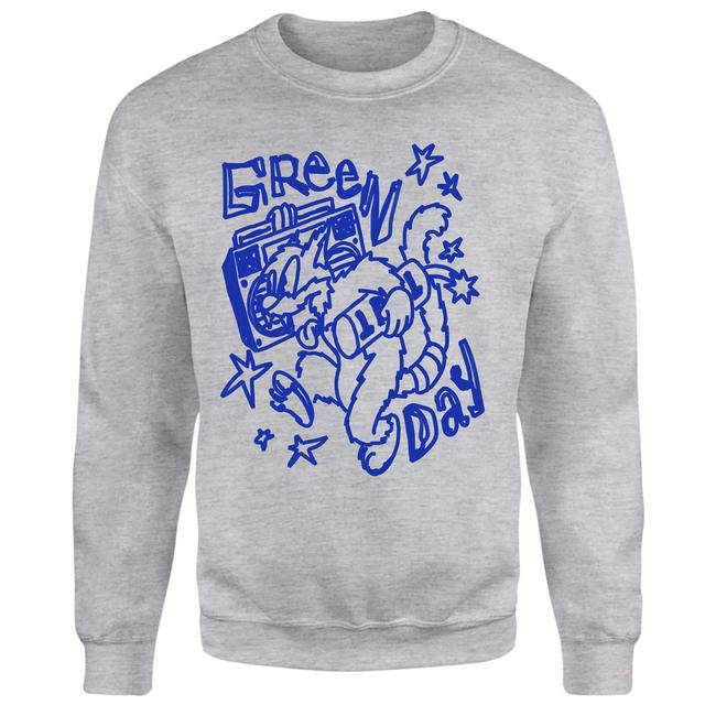 Green Day Boombox Sweatshirt - Grey - XS on Productcaster.