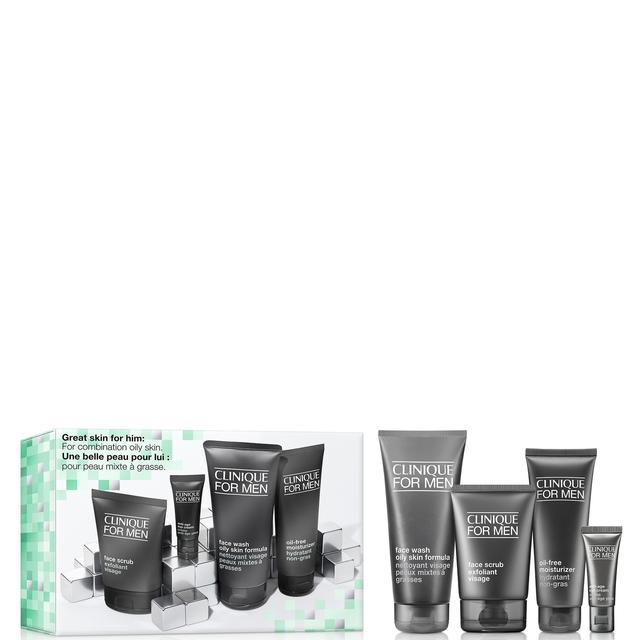 Clinique For Men Skincare Gift Set: Oily Skin Types (Worth £115) on Productcaster.