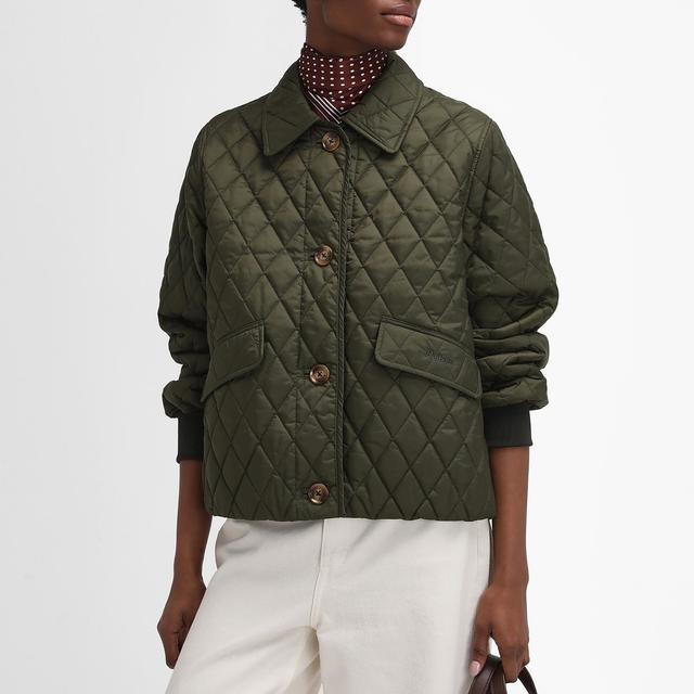 Barbour x The Edit by Alexa Chung Jamie Quilted Shell Jacket - UK 8 on Productcaster.