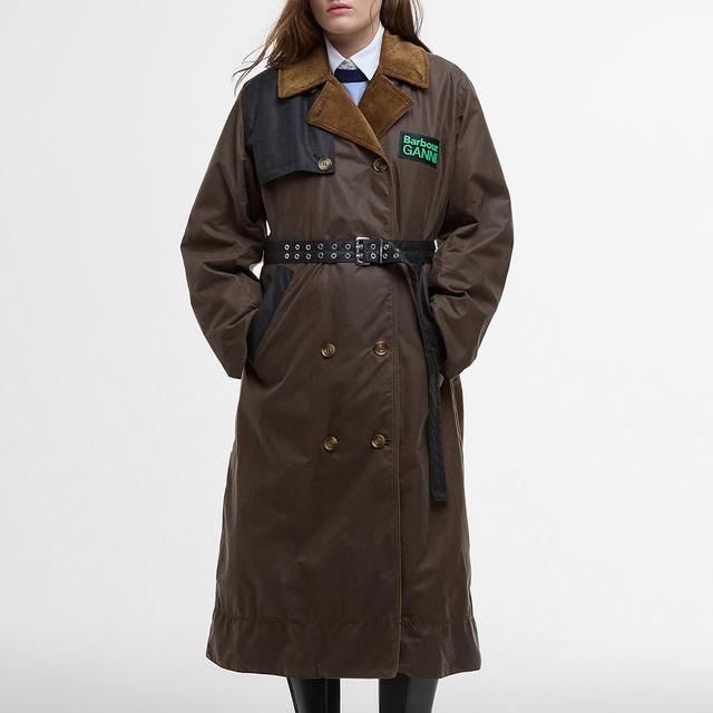 Barbour x GANNI Waxed Cotton Trench - UK 14 on Productcaster.