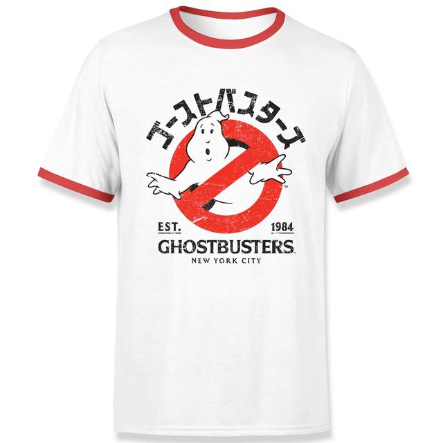 Ghostbusters EST. 1984 Unisex Ringer T-Shirt - White/Red - L on Productcaster.