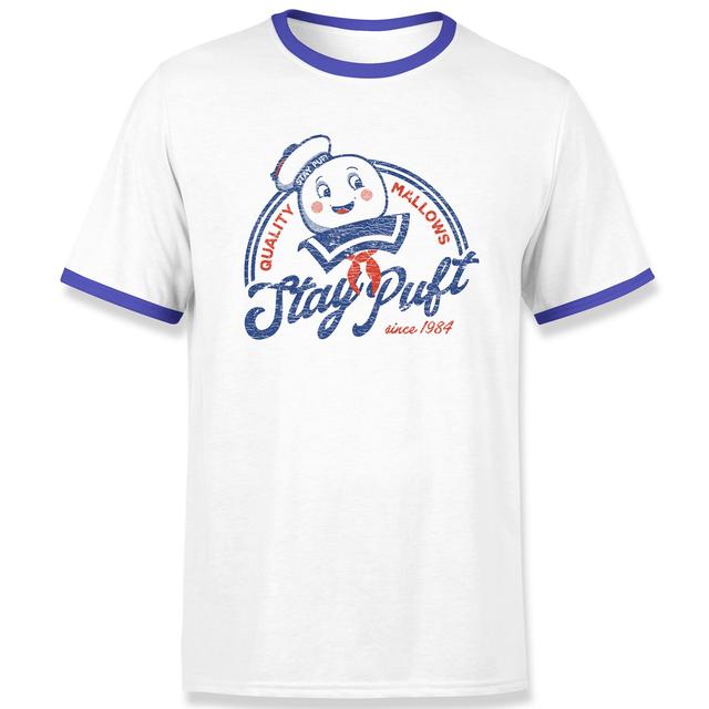 Ghostbusters Stay Puft Unisex Ringer T-Shirt - White/Navy - XL on Productcaster.