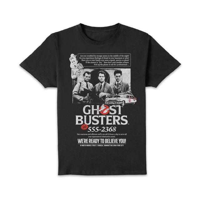 Ghostbusters Vintage Advert Unisex T-Shirt - Black - XL on Productcaster.