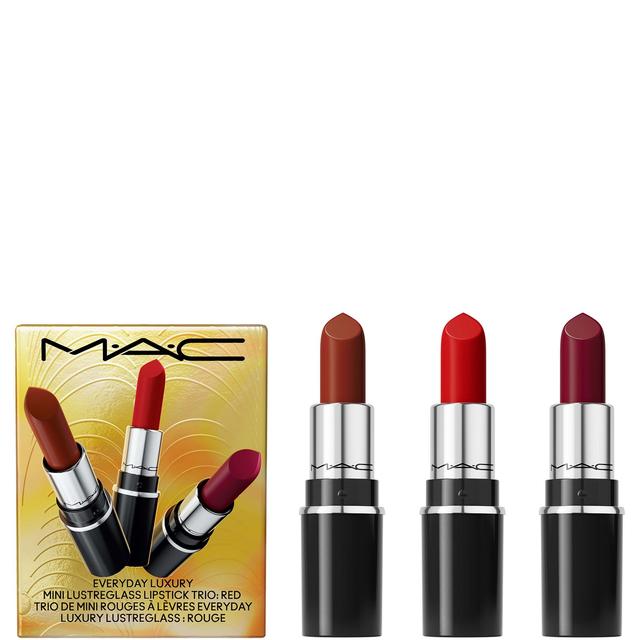 MAC Everyday Luxury Mini Lustreglass Lipstick Trio - Red (Worth £45) on Productcaster.