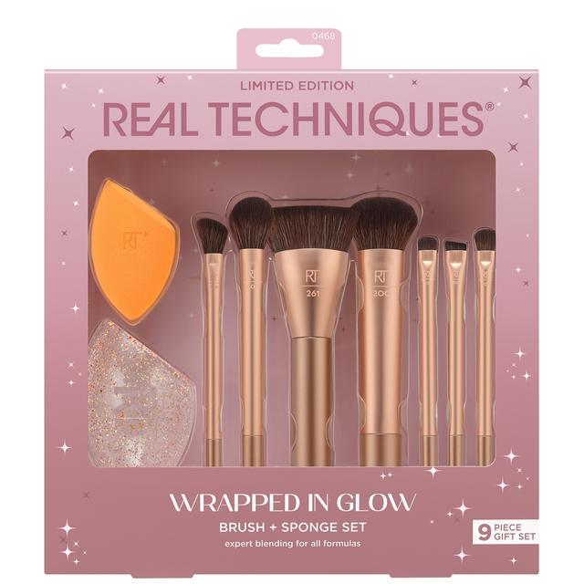 Real Techniques Wrapped In Glow Brush + Sponge Set (Worth £50) on Productcaster.