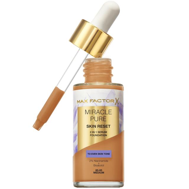 Max Factor Miracle Pure Skin Revival Serum Foundation 30ml (Various Shades) - 80-85 Medium on Productcaster.