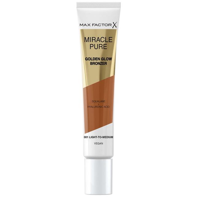 Max Factor Miracle Pure Golden Glow Bronzer 15ml (Various Shades) - 001 Light to Medium on Productcaster.