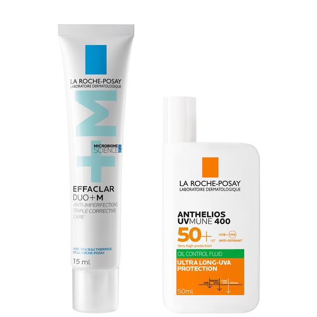 La Roche-Posay Breakout-Fighting Daily Defense Set: Effaclar Duo+M Corrective Care and SPF50+ on Productcaster.