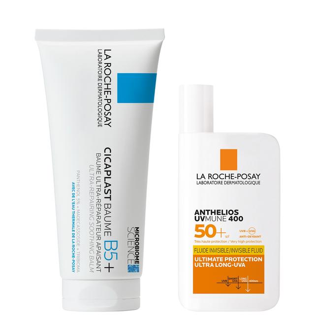 La Roche-Posay Soothe and Protect Hydrating Duo Set: Cicaplast Baume B5+ and Anthelios SPF50+ on Productcaster.