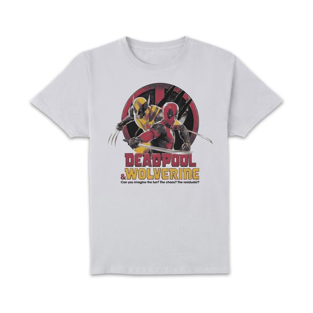 Deadpool & Wolverine Team Up Unisex T-Shirt - White - S on Productcaster.