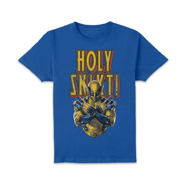 Deadpool & Wolverine Holy Snikt! Unisex T-Shirt - Blue - M on Productcaster.