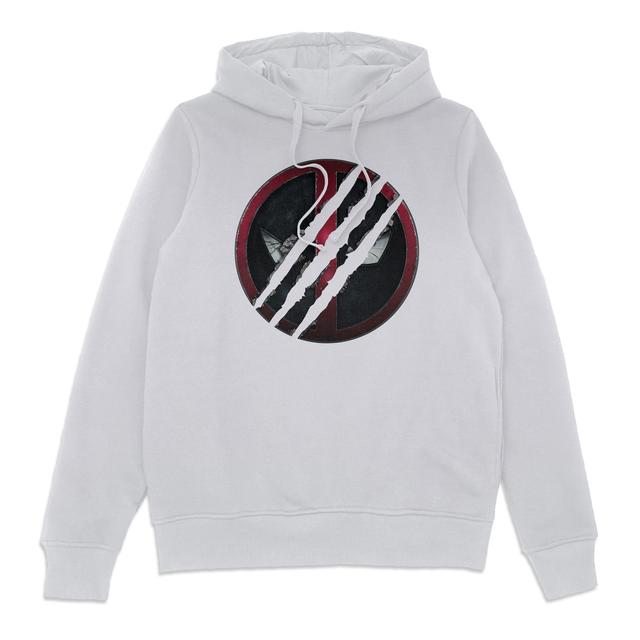 Deadpool & Wolverine Logo Hoodie - White - M on Productcaster.