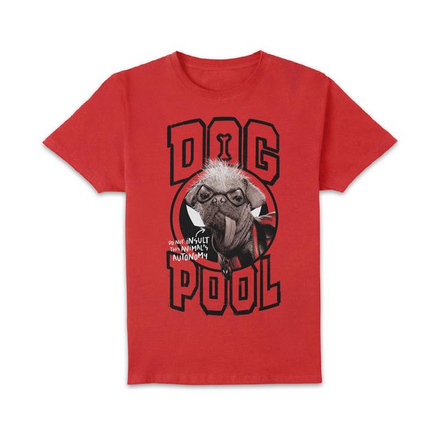 Deadpool Dogpool Men's T-Shirt - Red - S on Productcaster.