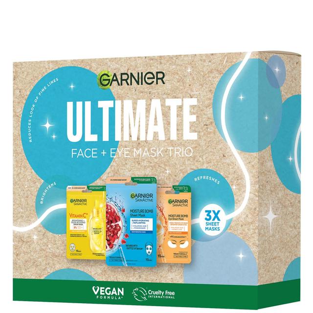 Garnier Ultimate Face and Eye Mask Trio Giftset on Productcaster.