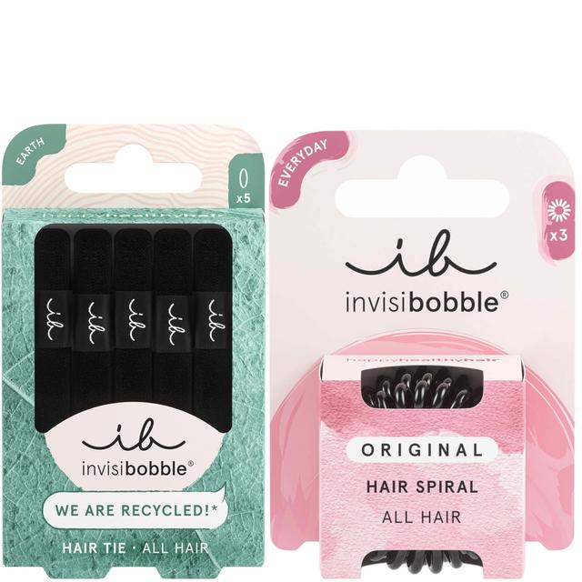 invisibobble Black Spiral and Hair Ties Duo on Productcaster.