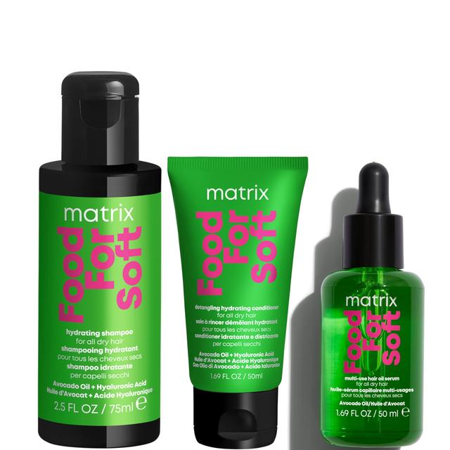 Matrix Food For Soft Hydrating Shampoo 75ml, Moisturising Conditioner 50ml and Hair Oil 50ml For Dry Hair on Productcaster.