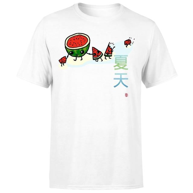 Threadless x IWOOT Watermelon Family Men's T-Shirt - White - XXL on Productcaster.