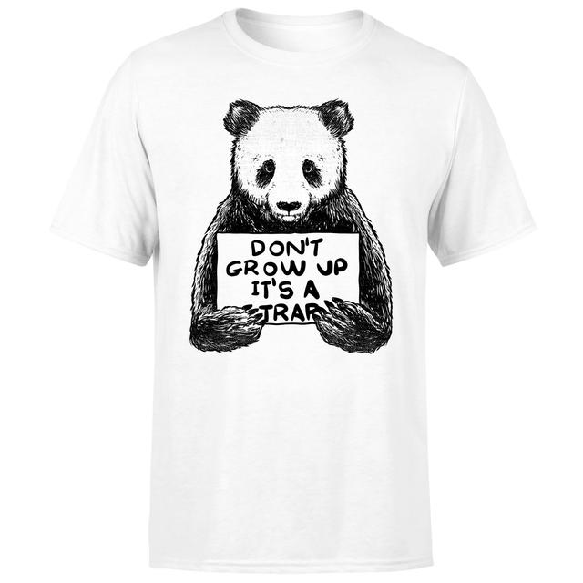 Threadless x IWOOT Don't Grow Up Its A Trap Men's T-Shirt - White - XL on Productcaster.