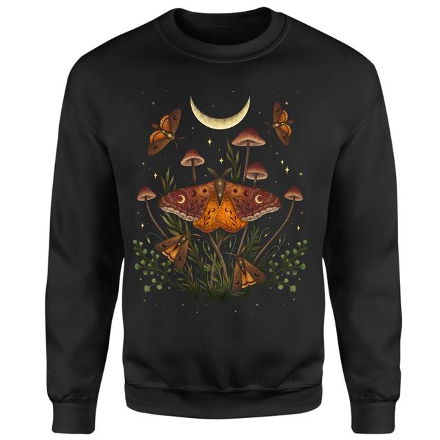 Threadless x IWOOT Autumn Light Underwing Sweatshirt - Black - XL on Productcaster.